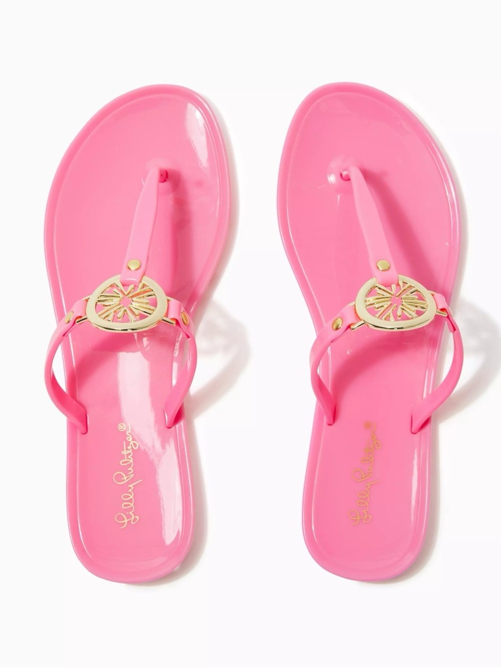 Women’s LILLY PULITZER Hollie pink jelly sandals- Size 8